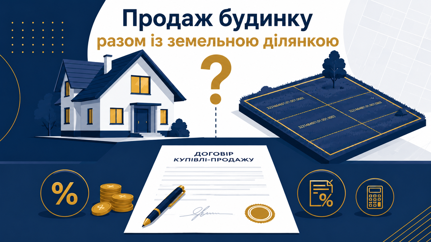 Продаж будинку разом із земельною ділянкою